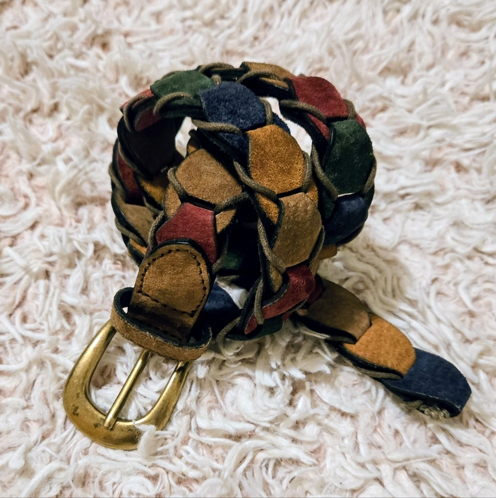 🏕VTG Linked Leather Boho Belt